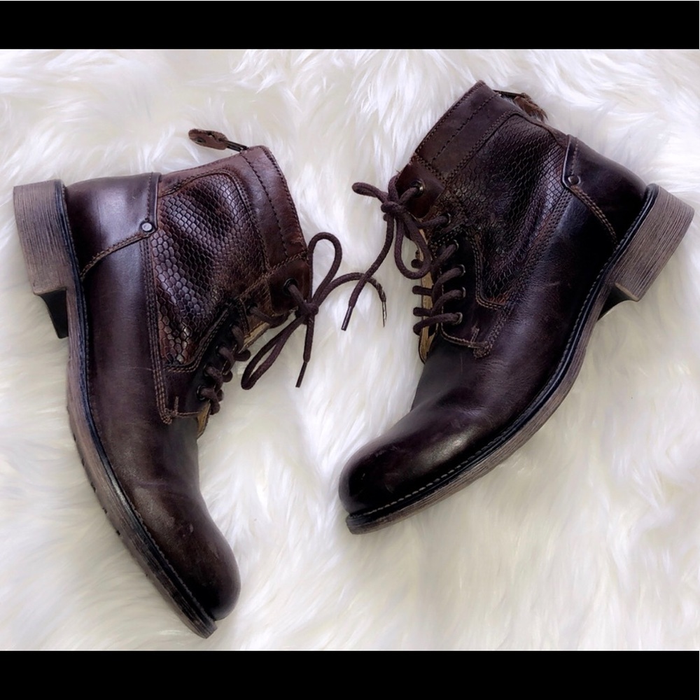 STEVE MADDEN Men’s Leather Boots - Picture 4 of 8